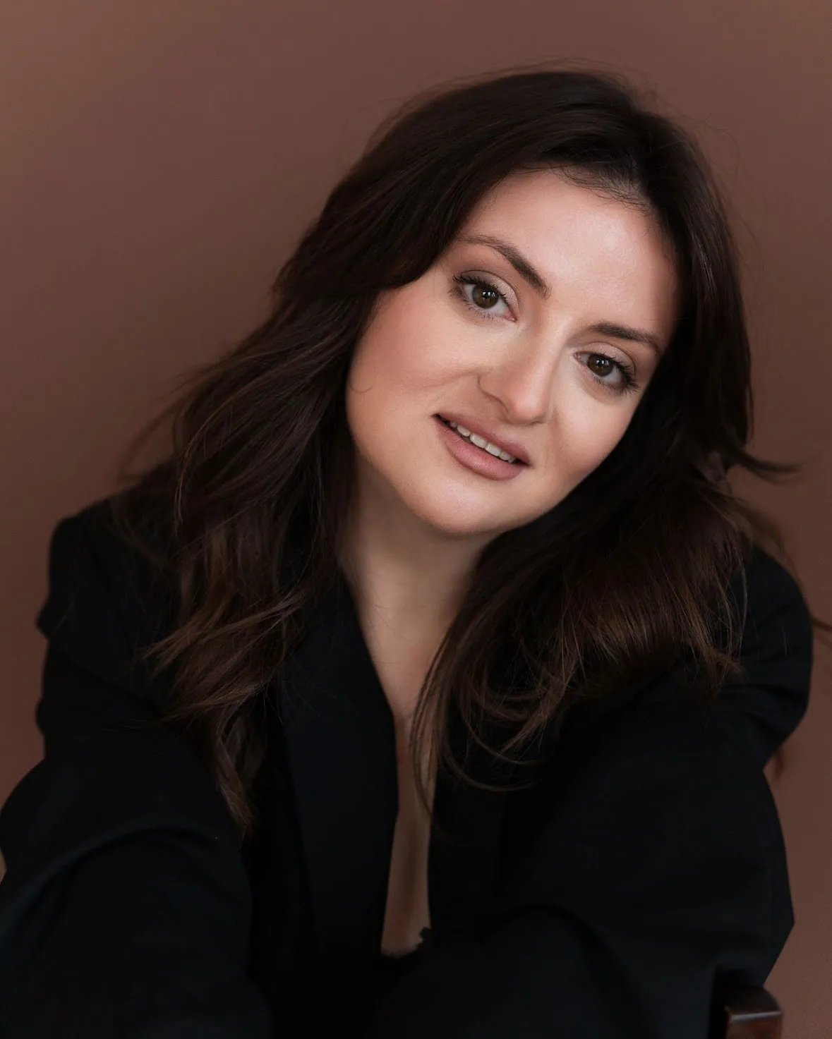 Portrait of Khrysty Burych, studio portrait