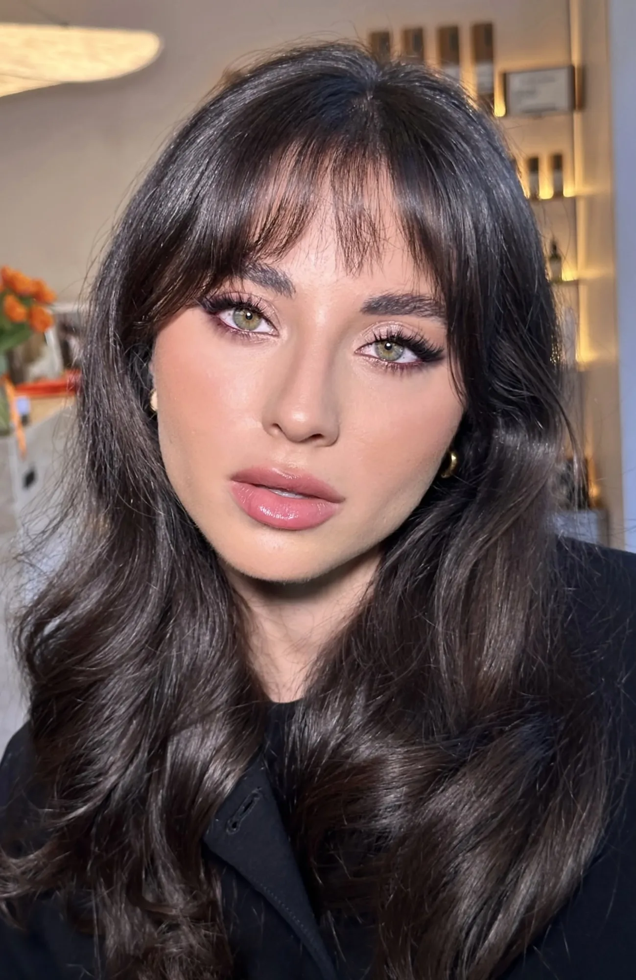 Gala hairstyle in Antibes by Khrysty Burych, private client evening look